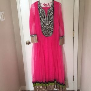 Indian dress; anarkali style